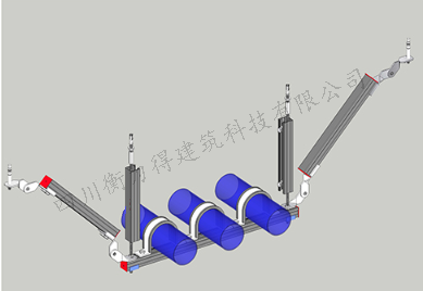 水管双吊式侧向抗震支架